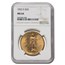 1922-S $20 St Gaudens Gold Double Eagle MS-64 NGC