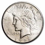 1922-S Peace Dollar AU-58