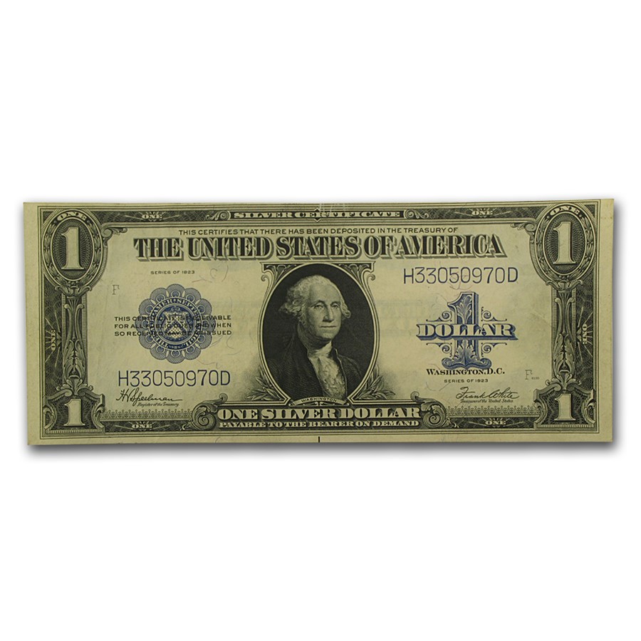 1923 $1.00 Silver Certificate AU (Fr#237)