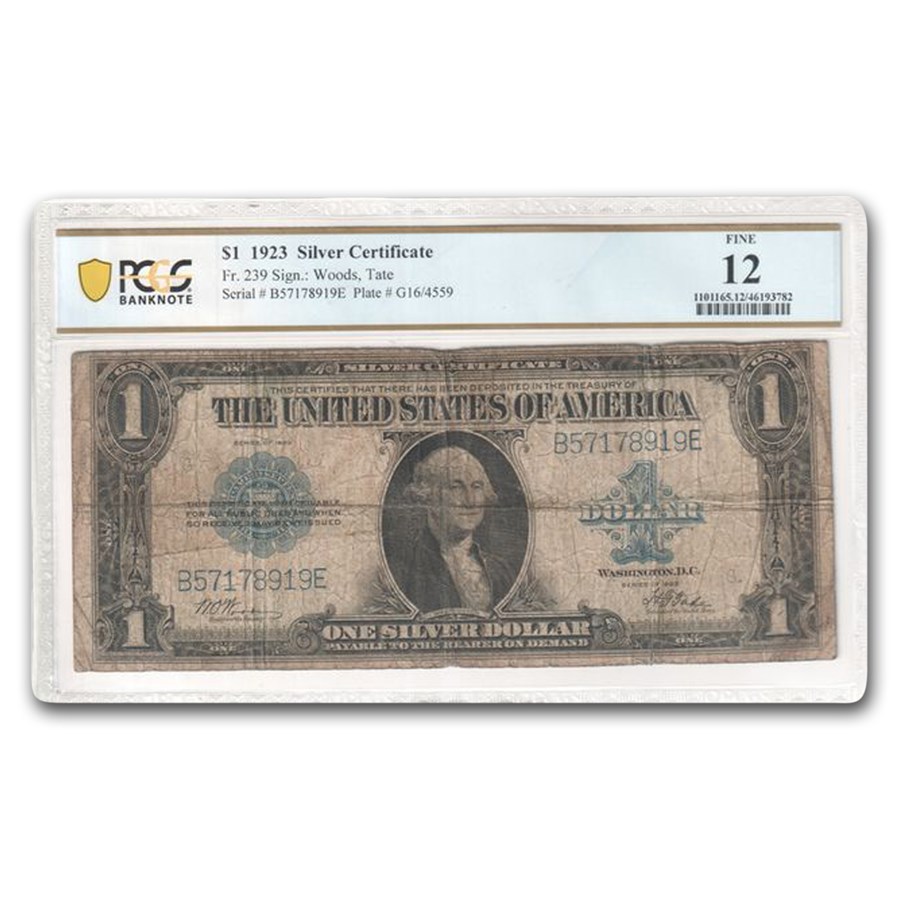 1923 $1.00 Silver Certificate F-12 PCGS (Fr#239)