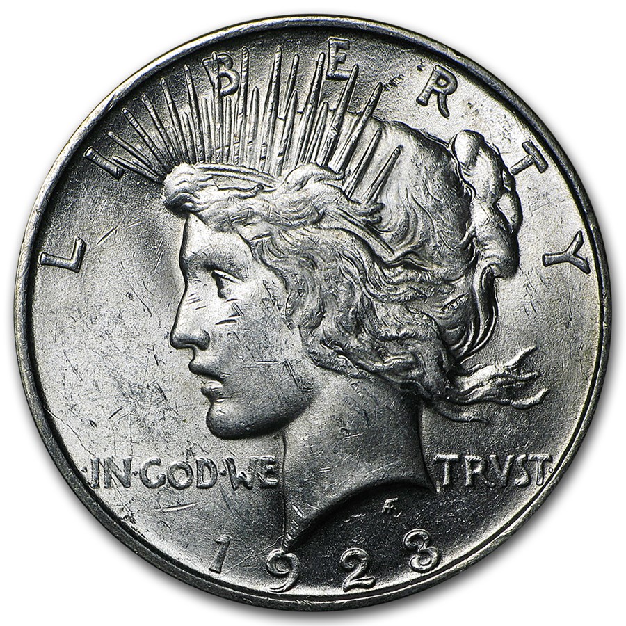 1923-D Peace Dollar AU