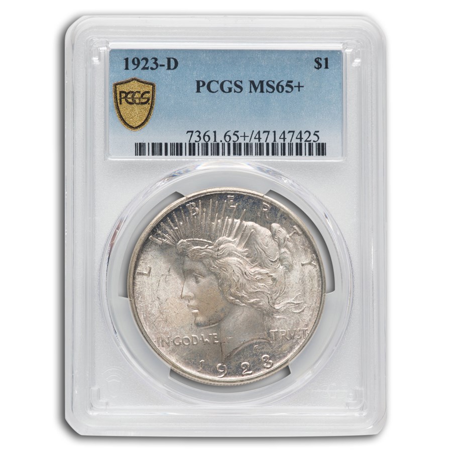 1923-D Peace Dollar MS-65+ PCGS