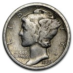 1923 Mercury Dime Good/VF