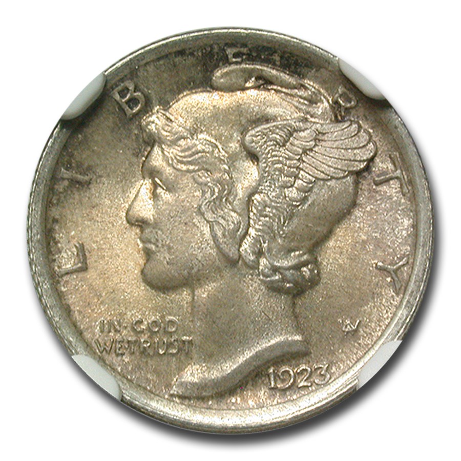 1923 Mercury Dime MS-64 NGC (FB)