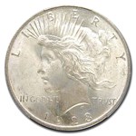 1923 Peace Dollar MS-66 PCGS