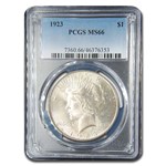 1923 Peace Dollar MS-66 PCGS