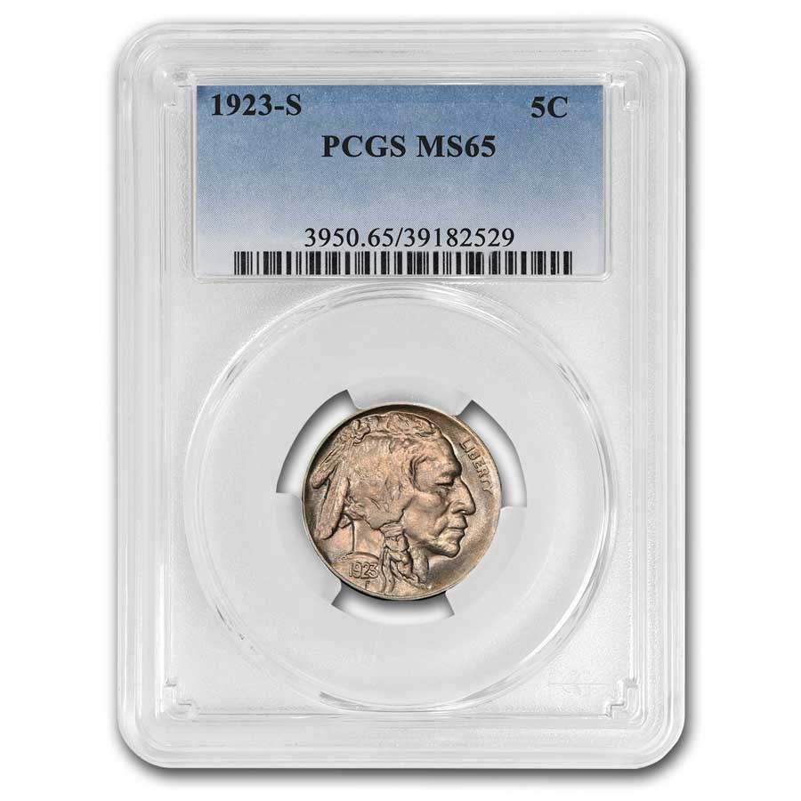 1923-S Buffalo Nickel MS-65 PCGS