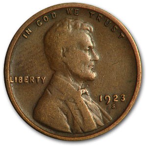 1923-S Lincoln Cent Good