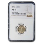 1923-S Mercury Dime MS-65 NGC