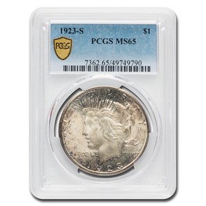 Buy 1923-S Peace Dollar MS-65 PCGS | APMEX