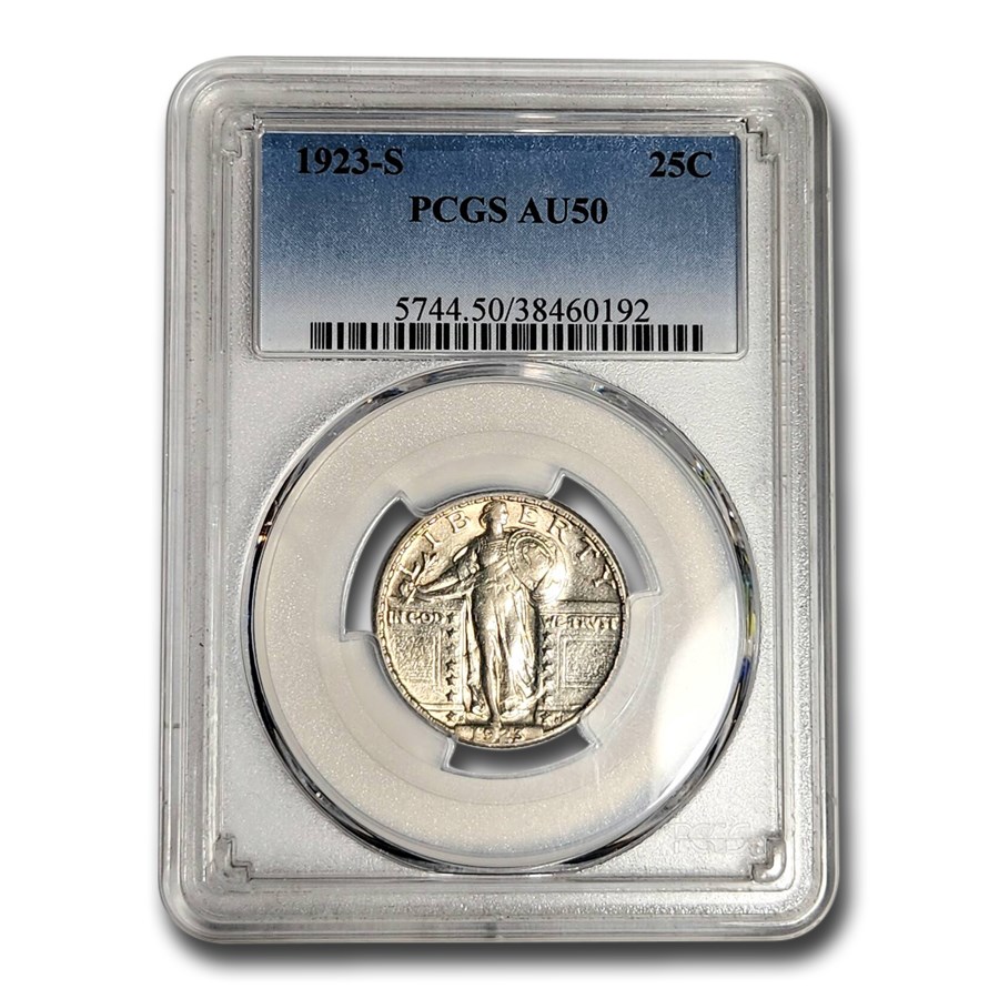 Buy 1923-S Standing Liberty Quarter AU-50 PCGS | APMEX