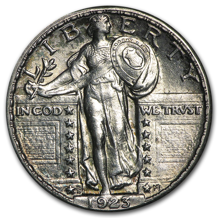 1923-S Standing Liberty Quarter AU