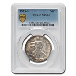 1923-S Walking Liberty Half Dollar MS-64 PCGS