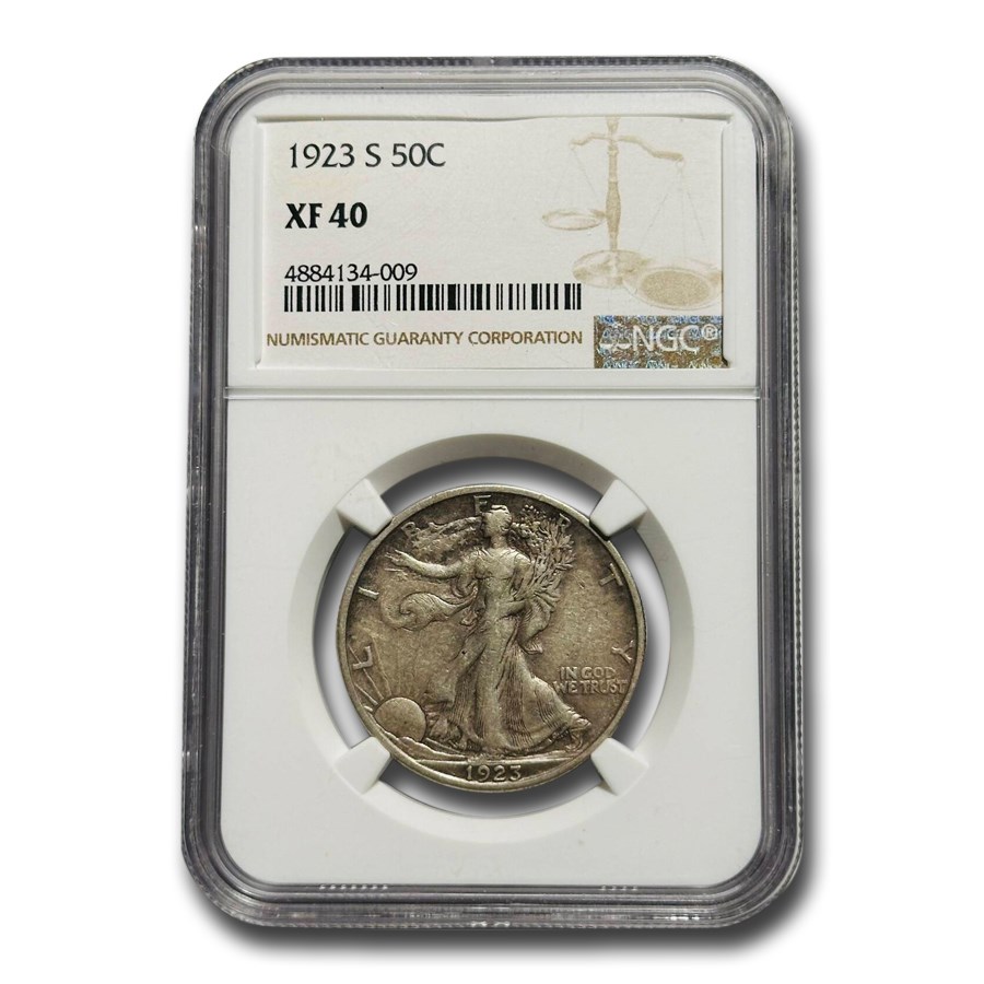 1923-S Walking Liberty Half Dollar XF-40 NGC