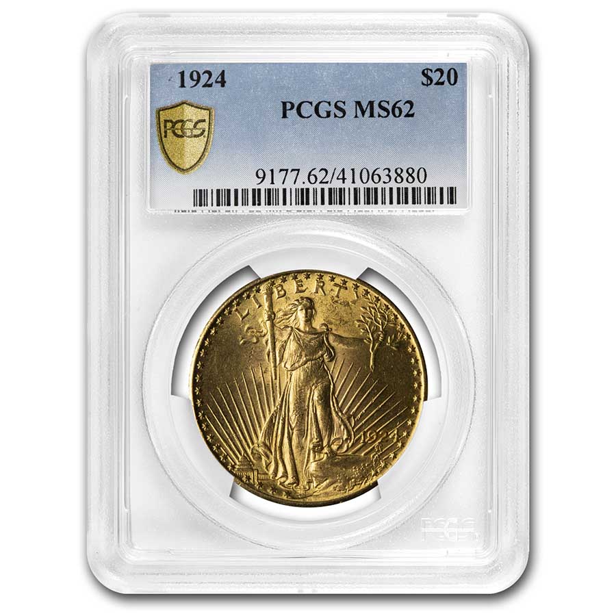 Buy 1924 $20 Saint-Gaudens Gold Double Eagle MS-62 PCGS | APMEX