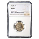 1924 Buffalo Nickel MS-66 NGC