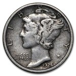 1924-D Mercury Dime XF