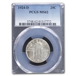 1924-D Standing Liberty Quarter MS-62 PCGS