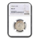 1924-D Standing Liberty Quarter MS-67 NGC