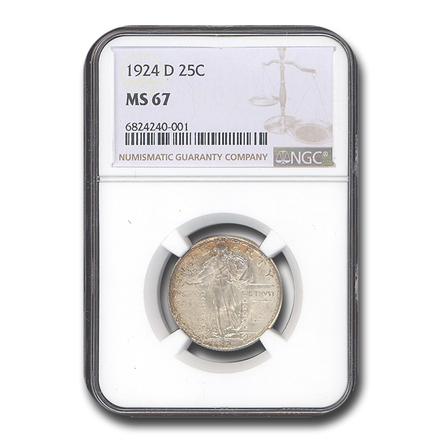 1924-D Standing Liberty Quarter MS-67 NGC