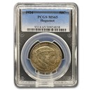 1924 Huguenot Half Dollar Commem MS-65 PCGS