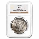 1924 Peace Dollar MS-63 NGC