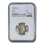 1924-S Buffalo Nickel Fine-15 NGC