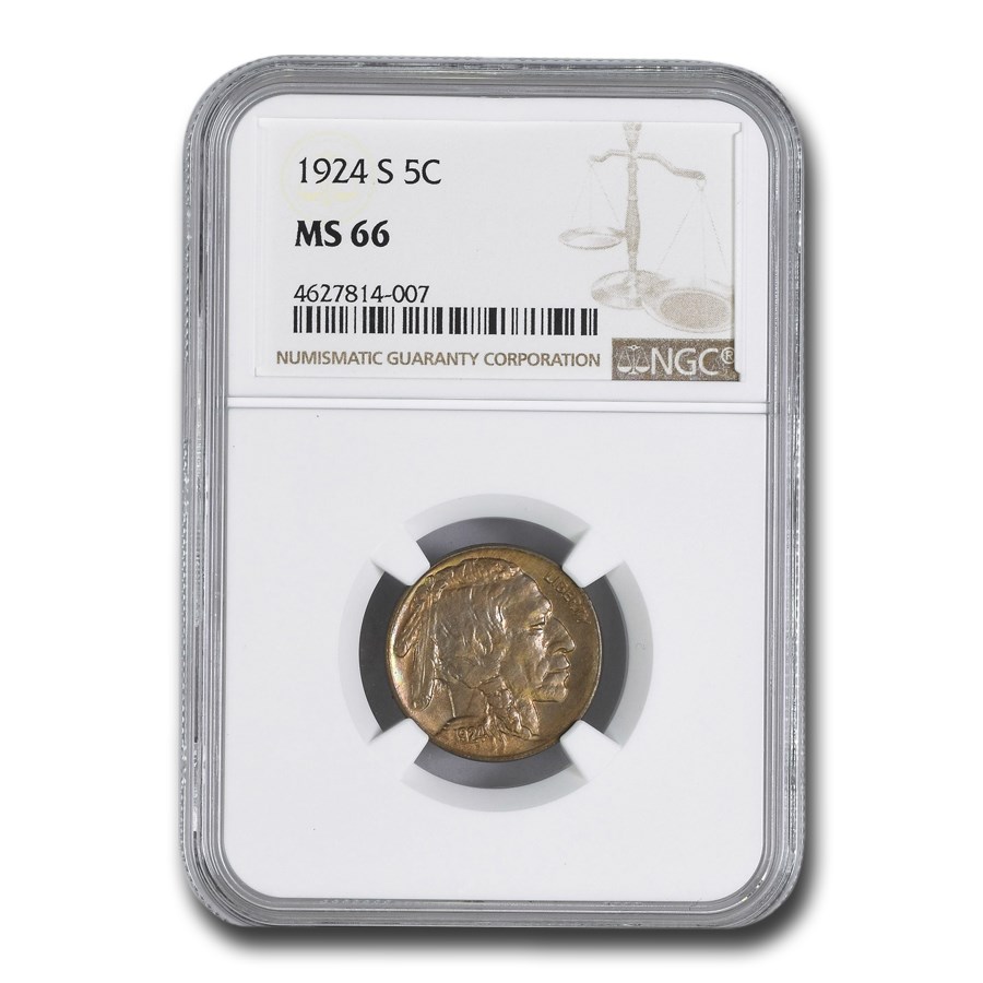 1924-S Buffalo Nickel MS-66 NGC