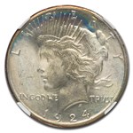 1924-S Peace Dollar MS-64 NGC