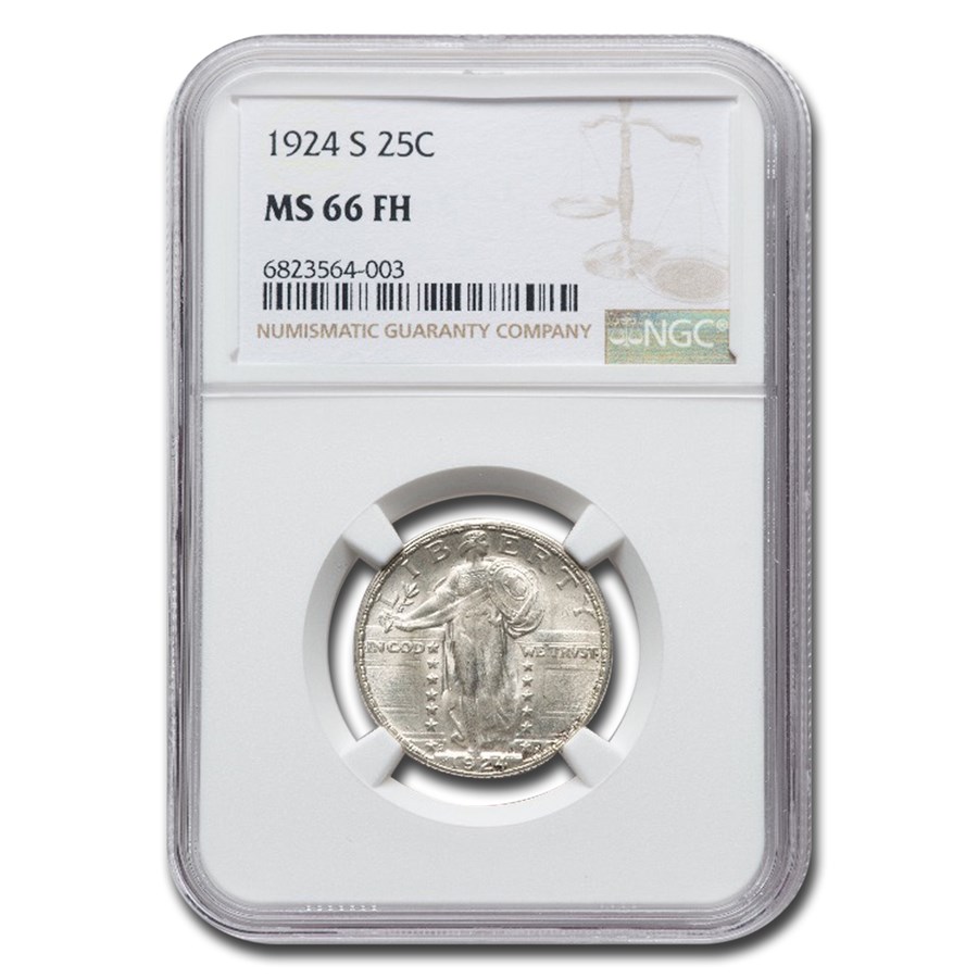 1924-S Standing Liberty Quarter MS-66 NGC (FH)