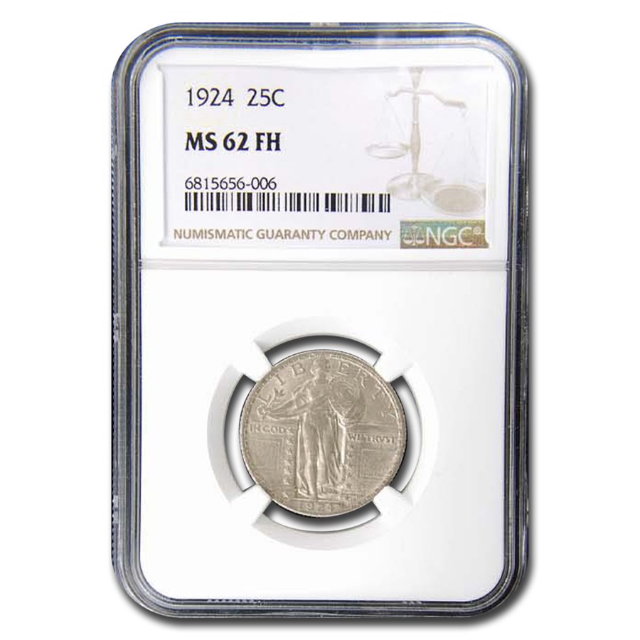 1924 Standing Liberty Quarter MS-62 NGC (FH)