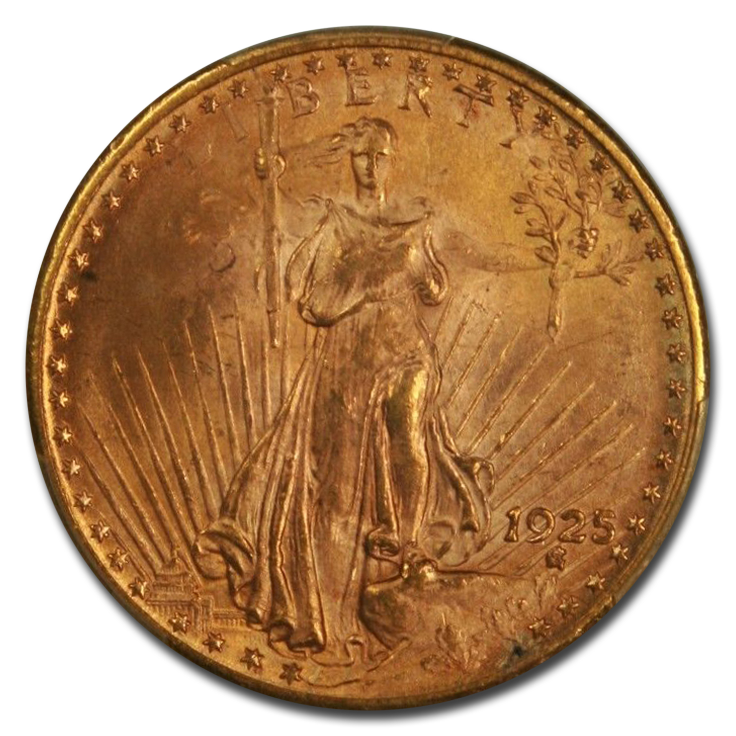 アンティークコイン 金貨 1925-S $20 Saint Gaudens Double Eagle PCGS