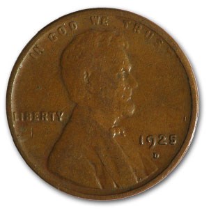1925-D Lincoln Cent VF