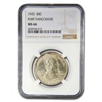 1925 Fort Vancouver Commem Half Dollar MS-66 NGC