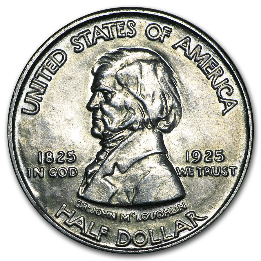 1925 Fort Vancouver Half Dollar AU