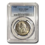 1925 Fort Vancouver Half Dollar MS-63 PCGS