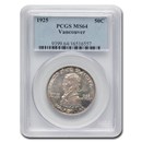 1925 Fort Vancouver Half Dollar MS-64 PCGS