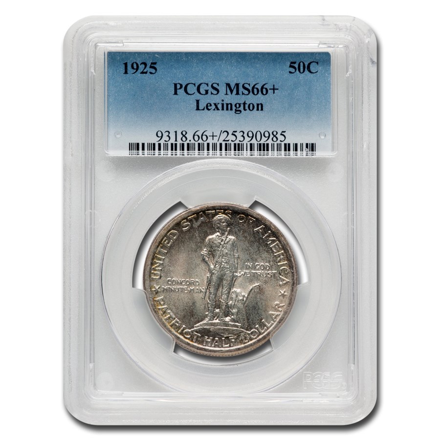 1925 Lexington Concord Sesquicentennial Half Dollar MS-66+ PCGS