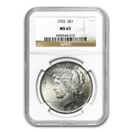 1925 Peace Dollar MS-65 NGC