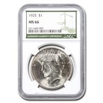 1925 Peace Dollar MS-66 NGC (Green Label)