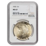 1925 Peace Dollar MS-67 NGC