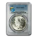 1925 Peace Dollar MS-67 PCGS