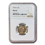 1925-S Buffalo Nickel MS-64 NGC