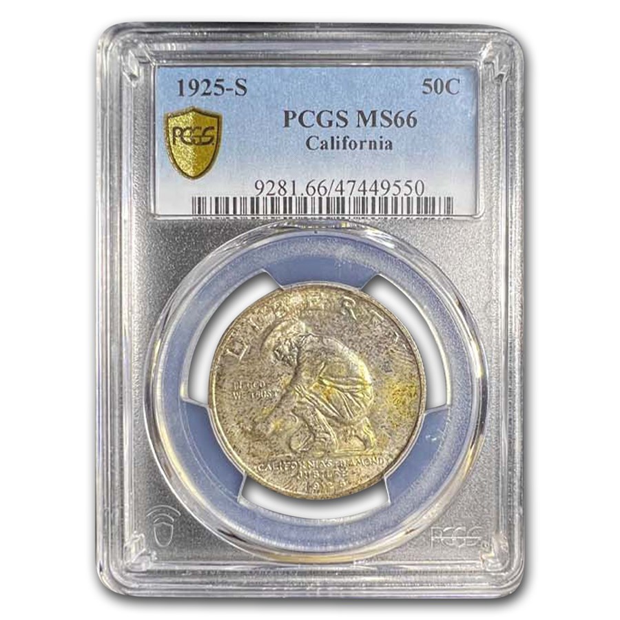 1925-S California Diamond Jubilee Half Dollar MS-66 PCGS