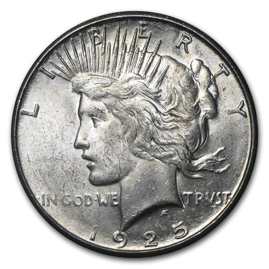 1925-S Peace Dollar AU