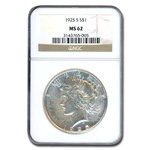 1925-S Peace Dollar MS-62 NGC