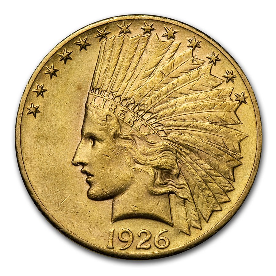 1926 $10 Indian Gold Eagle AU