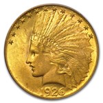 1926 $10 Indian Gold Eagle MS-62 PCGS