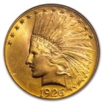 1926 $10 Indian Gold Eagle MS-64 NGC