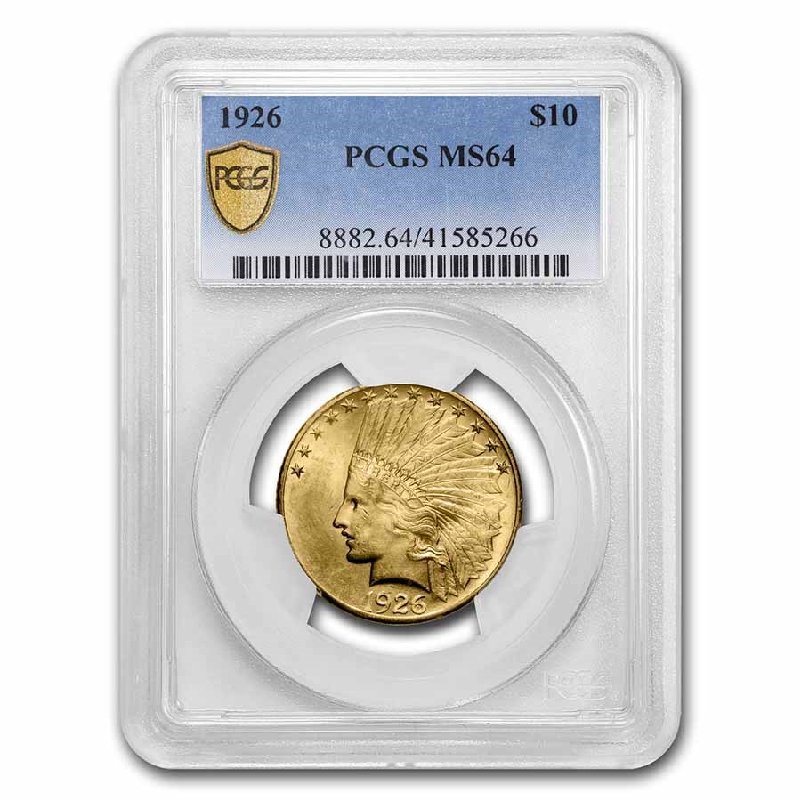 1926 $10 Indian Gold Eagle MS-64 PCGS